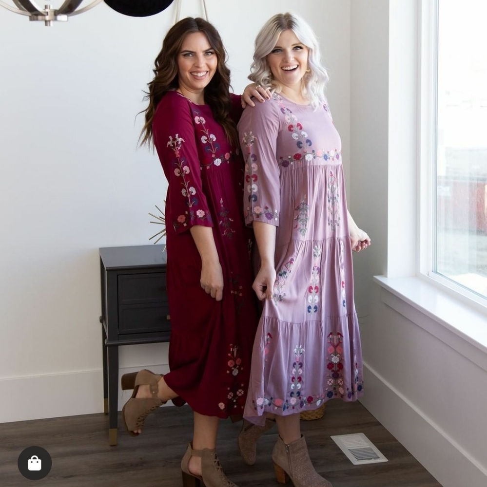 ISO Orange Creek Boho Embroidered Dress